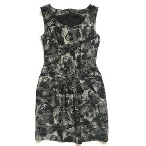 Banana Republic Sleeveless Dress Black Grey Size 0